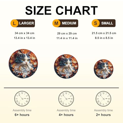 Flower the Maine Coon Cat Puzzles Adults Gifts for Women Men Wooden 280 Pieces 13.4x13.4in