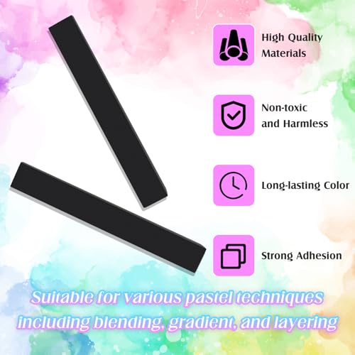 24 Pcs Soft Pastel Drawing Chalk Set Square Sketch Chalk Non (24 Count)