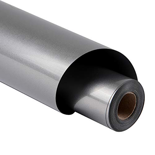 Reflective Dark Grey HTV Rolls Heat Transfer Vinyl