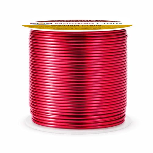 18 Gauge Raspberry Anodized Aluminum Craft Wire (100 Foot)