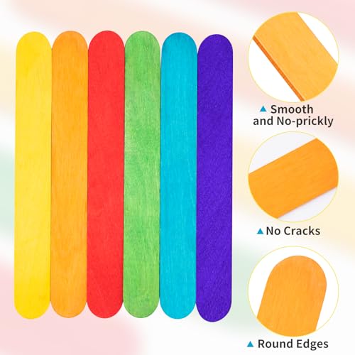 90Pcs 8 Inch Jumbo Craft Sticks (90 Count)