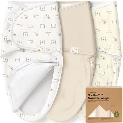 Newborn Swaddles with Zippers (3 Count)