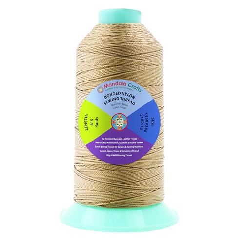 Size 346 210D T350 Khaki Bonded Nylon Thread