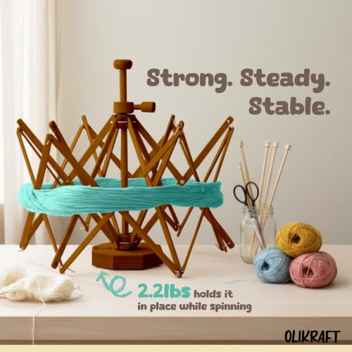 Wooden Reverse Umbrella Yarn Swift
