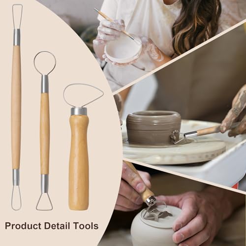 43 Pcs Polymer Clay Sculpting Tools Kit for Adults