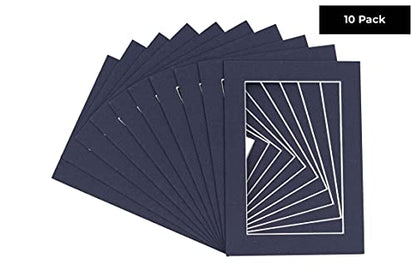 Pack of Ten Acid Free 11x14 Mats Bevel Cut for 9x12 Photos (10 Count)