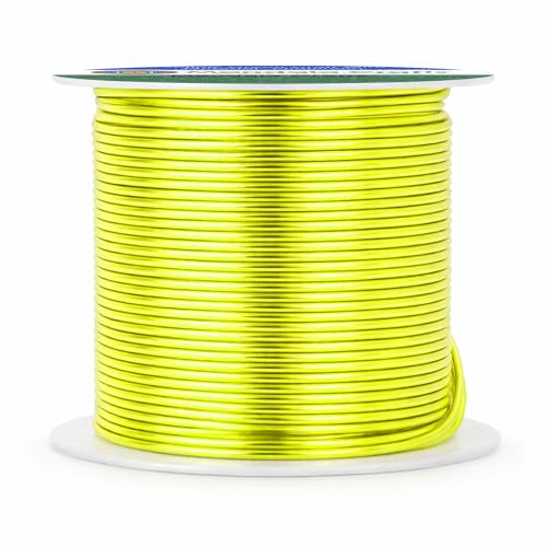16 Gauge Yellow Green Anodized Aluminum Craft Wire