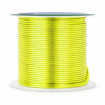 16 Gauge Yellow Green Anodized Aluminum Craft Wire