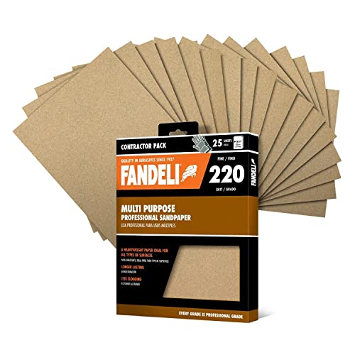 36027 220 Grit Multipurpose Sandpaper Sheets (25 Count)