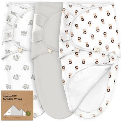 Newborn Swaddles with Zippers (3 Count)