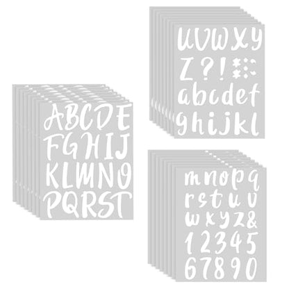 576 Pcs 8 Sheets Letters Stickers Vinyl Alphabet Number Decals Back to School Supplies for Water Bottles Cups Mailbox Scrapbooking Bulletin Board Classroom Decor