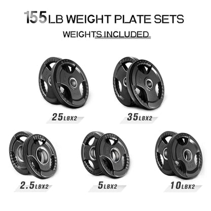 Olympic Rubber Grip Weight Plates