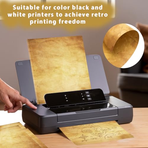 100GSM Vintage Parchment Printer Paper Set (48 Count)