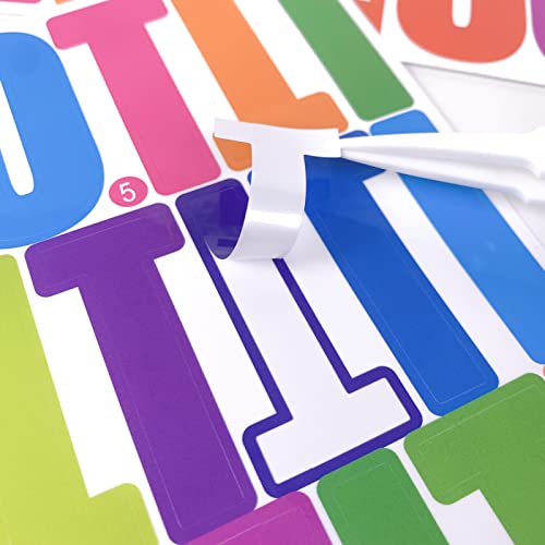 318Pcs 2inch Vinyl Letter & Numbers Stickers