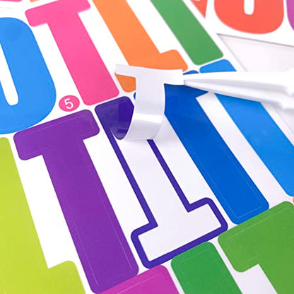 318Pcs 2inch Vinyl Letter & Numbers Stickers