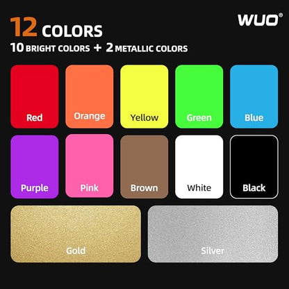 Chalk Markers for Windows & Glass (12 Count)