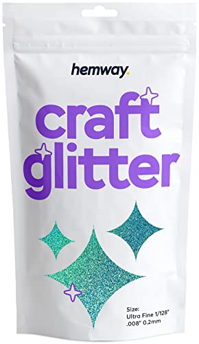 Craft Glitter Turquoise Blue Holographic 100g Ultrafine Glitter (3.5 Ounce)