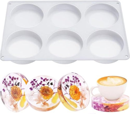 Resin Coaster Molds (6 Count)