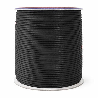 1.5mm Black Waxed Cord (327 Foot)