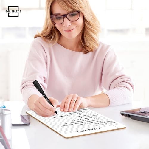 Dry Erase Board with Lines for Desk