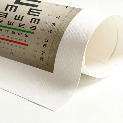 Vintage Eye Chart Canvas