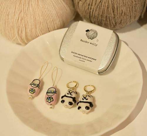 Knitting and Crochet Stitch Markers 4 PCS in One Case