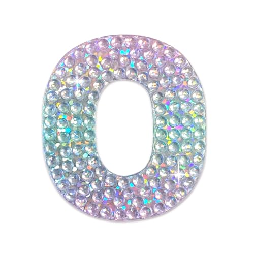 Sparkly Rhinestone Alphabet Letter Sticker O
