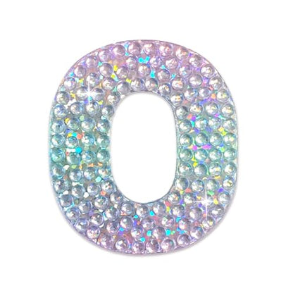 Sparkly Rhinestone Alphabet Letter Sticker O
