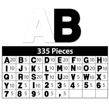 Poster Letters 2.5” Paper Letters for Poster Board Projects (335 Count)