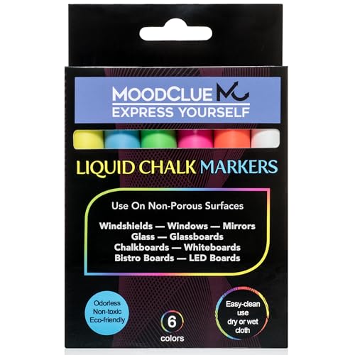 Liquid chalk markers washable (6 Count)