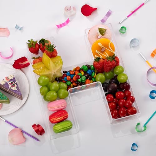 11" Clear Acrylic Letter & Number Charcuterie Tray