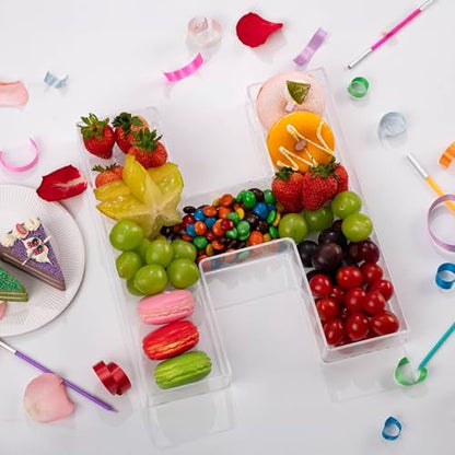 11" Clear Acrylic Letter & Number Charcuterie Tray