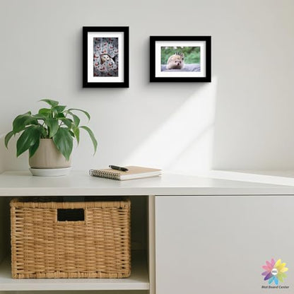 Mat Board Center 50 Pack 5x7 Picture Mat for 4x6 Photo White