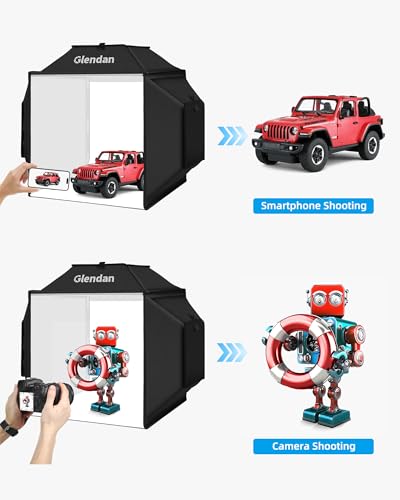 Upgrade Professional Portable Photo Studio Light Box with 1222 LED Lights