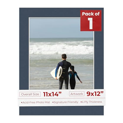 11x14 Mat Bevel Cut for 9x12 Photos