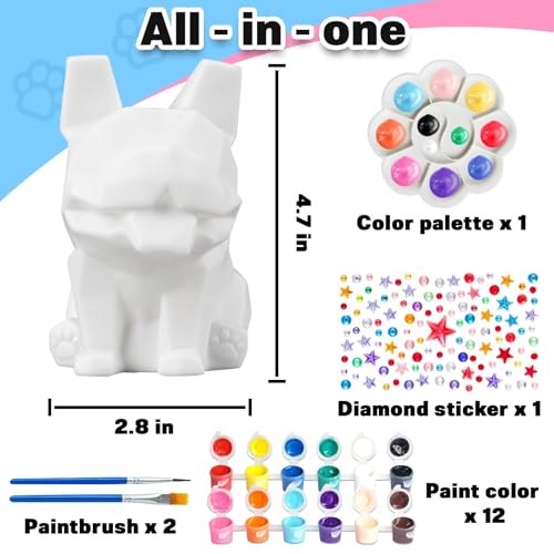 Paint Your Own Dog French Bulldog Lamp Kit (272 Ounce)