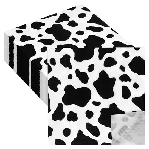 48 Pieces Cow Print Paper Napkins (48 Count)