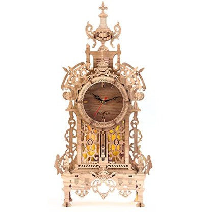 3D Wood Puzzle LED Tower Clock (58 Count)