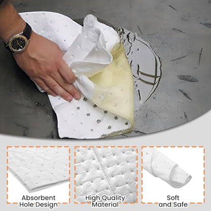 Oil Absorbent Pads Heavyweight Dimpled Pad Garage Accessories