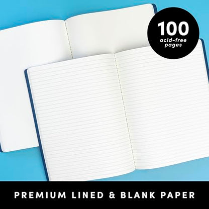Soft Cover Blank Journal Notebook (2 Count)