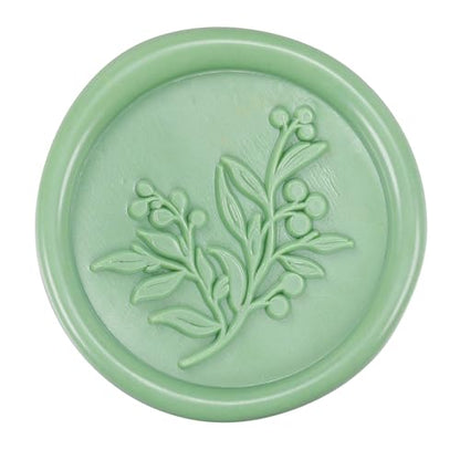 15Pcs Sage Green Glue Gun Sealing Wax Sticks for Wax Seal Stamp (15 Count)