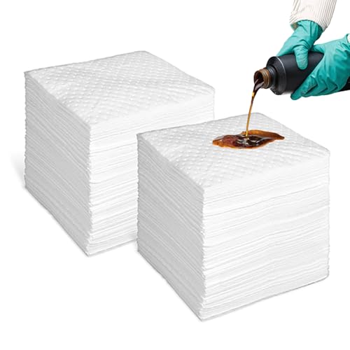15"x18" Oil Absorbent Pads 200 Pack (200 Count)
