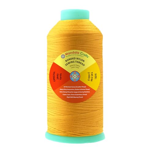 Size 46 210D T45 Gold Bonded Nylon Thread (8529 Foot)