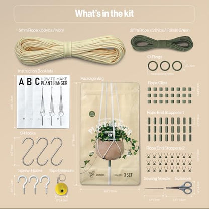 Macrame Kits for Beginners (3 Count)
