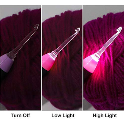 Lighted Crochet Hook Set (11 Count)