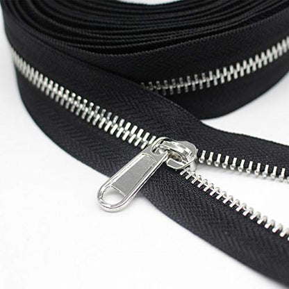 5 Metal Zippers by The Yard Bulk 4 Yards
