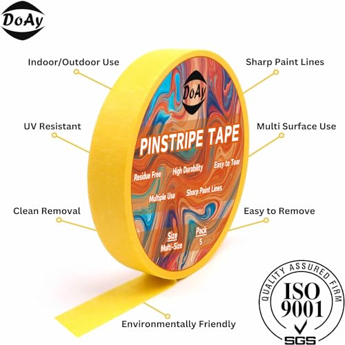 5 Rolls Pinstripe Tape (450 Foot)