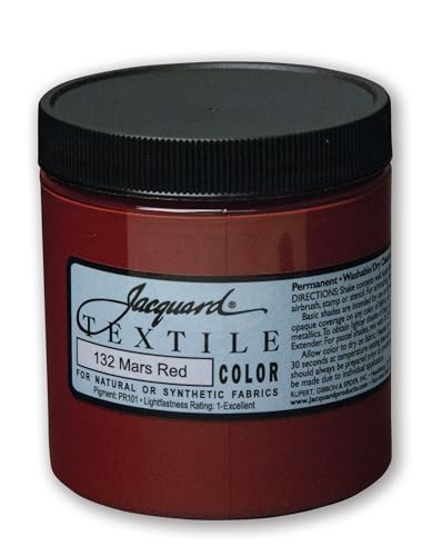 Textile Color Paint Mars RED (8 Fl Oz)