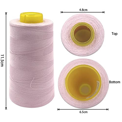 4 Cones of 3000 Yards Each Spool Thread for All Purpose (36000 Foot)