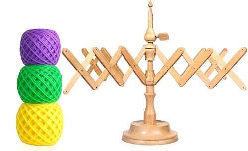 Wooden Yarn Swift Umbrella Table Top Yarn Winder